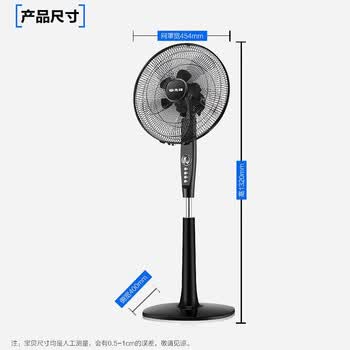 先锋电风扇/落地扇 家用办公10风叶大风量用摇头立式风扇定时省电落地扇台式电扇风扇落地 FS40-17D