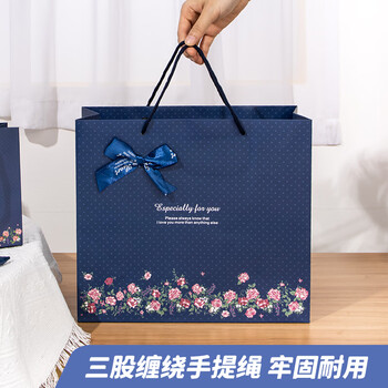 天色高颜值文件袋手提袋文具袋 蝴蝶结生日礼物礼品袋牛皮纸文件收纳袋子 TS-6003 5个装(大号) 天色高颜值文件袋手提袋文具袋 蝴蝶结生日礼物礼品袋牛皮纸文件收纳袋子 TS-6003 5个装(大号)