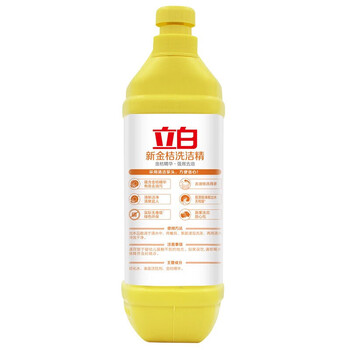立白餐具净 洗涤剂 洗碗液 清洁健康 新金桔洗洁精大桶2kg*3瓶