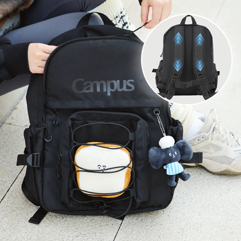 国誉Campus休闲山系大容量学生套装初中高中生绑带款紫色1个 WSG-SB15V