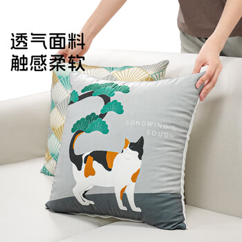 quatrefoil 抱枕靠垫办公室腰枕沙发床头靠枕简约可拆洗 45*45cm蓦梢