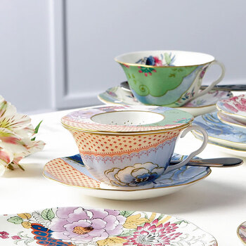 Wedgwood威基伍德花间舞蝶两杯两碟套装