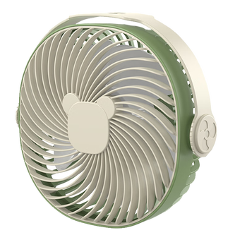 易利丰（elifo）USB小风扇充电小电扇低噪办公室桌面夹扇车载多功能风扇小型台扇学生宿舍床头桌面插电款苹果绿