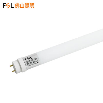 佛山照明（FSL）T8LED灯管双端供电灯管节能日光灯管1.2米22W白光（6500K）5支装