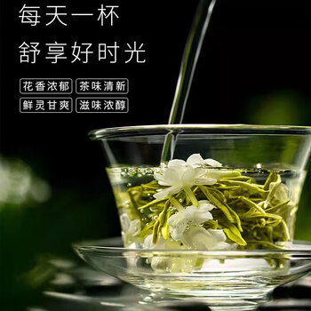 赛天王茶叶茉莉飘雪 新茶绿茶原料茉莉花茶500g袋装