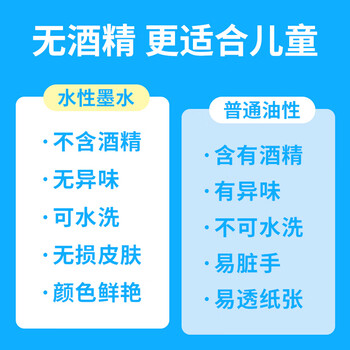 马培德（Maped）双头水性墨水马克笔儿童可水洗不刺鼻绘画彩笔初小学美术彩绘涂鸦画笔745848CH【48色/盒】水彩笔