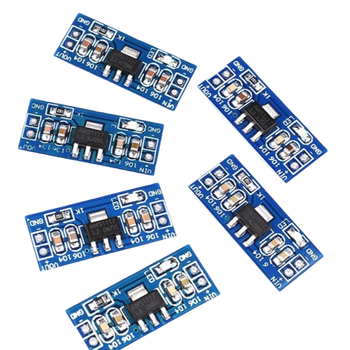 吻迪 AMS1117 1.2v~5.0V电源模块降压稳压电源板插针 1117-5V 带DC座和开关