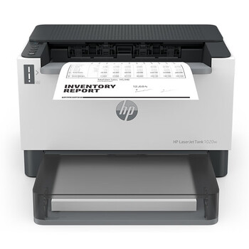 惠普（HP）LaserJet Tank 1020W A4黑白激光打印机 WiFi无线家用办公 A4单功能小型大印量