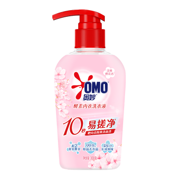奥妙内衣洗衣液内裤清洗液樱花300g 内衣裤专用有效去除HPV黄渍血渍