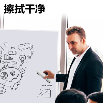 得力（deli）【开学文具】188*44*27mm白板磁性白板擦 耐用时尚办公板擦白板配件白板笔可用擦除笔迹白板专用