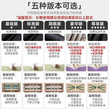 中伟（ZHONGWEI）办公沙发组合办公室简约会客接待沙发商务皮沙发 西皮三人位