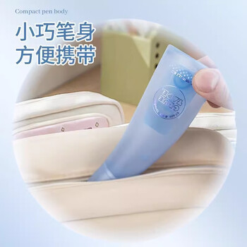 长立点点胶修正带式大容量儿童双面胶水笔高粘度手账式点胶笔立式笔型透明点点胶手帐错题装饰便携简约