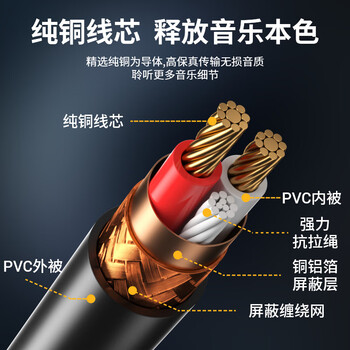 臻威（ZHENWEI）3.5mm音频线公对母 耳机延长线 手机平板笔记本电脑车载AUX音响箱加长连接线-0.5M