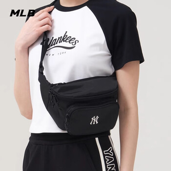 MLB包包男女斜挎包胸包腰包百搭休闲运动包礼物3AHSB025N-50BKS-F