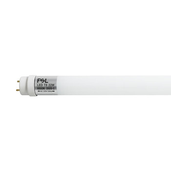 佛山照明（FSL）T8LED灯管双端供电灯管节能日光灯管1.2米22W白光（6500K）5支装