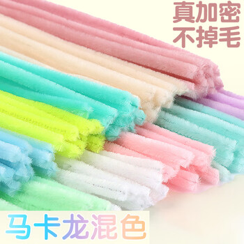 佳茉扭扭棒花束手工diy材料包 7MM加密 马卡龙色200根 创意礼物 幼儿园手工制作 diy