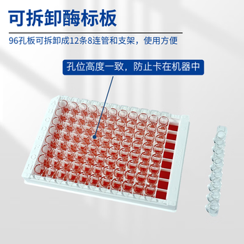 康宁 96孔ELISA酶标板细胞培养板细菌稀释板透明平底TC处理实验室样品 96孔不可拆，1块/包 3590