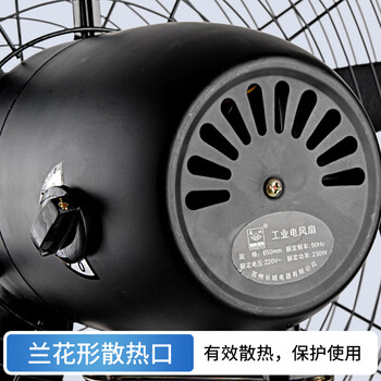 长城工业风扇电风扇工厂车间大风力落地扇强力超大工业扇商用牛角扇大功率交流定频工业电扇FL-65