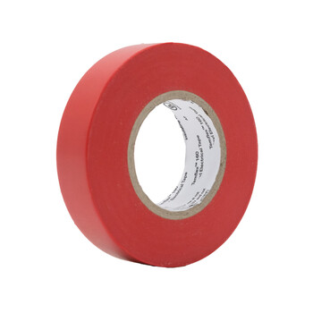3M电工绝缘胶带汽修线束胶带家装无铅耐磨防潮 红色 十卷装 160#