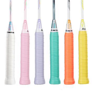 川崎（KAWASAKI）羽毛球手胶拍柄减震防滑光面吸汗带超软002 白色（11条装）