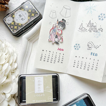 旗牌(Shachihata)Artline 和风自然色防水彩色手指画橡皮章速干手帐油性可爱印台印泥 红梅色 HAC-1-LPP 旗牌(Shachihata)Artline 和风自然色防水彩色手指画橡皮章速干手帐油性可爱印台印泥 红梅色 HAC-1-LPP