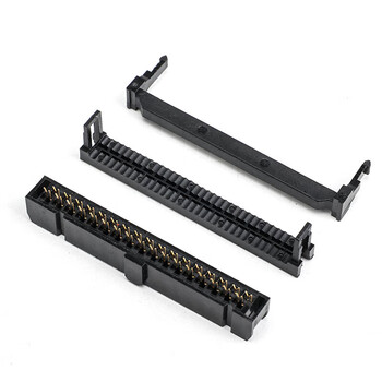 汇君 2.54MM间距FC压线头IDC牛角插头扁平LED屏连接器 2.54MM FC-10P【10套】