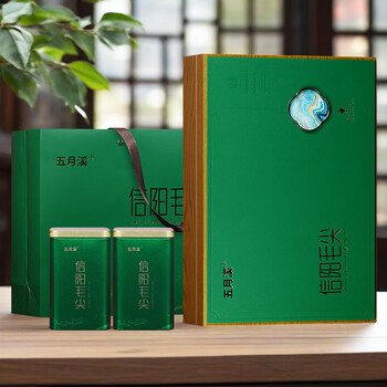 五月溪茶叶端午送礼推荐信阳毛尖新茶绿茶春茶明前特级芽尖250g礼盒装
