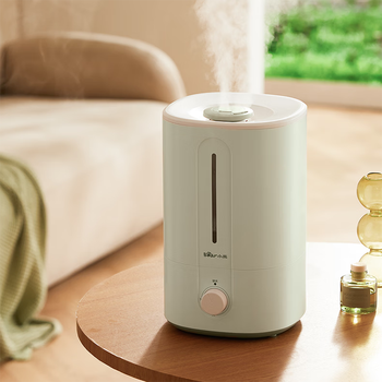 小熊加湿器 桌面香薰机便捷上加水设计 卧室客厅办公室加湿器 5升 双雾嘴JSQ-F50Q2 +送水杯一个