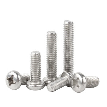 永利尚 304不锈钢十字圆头螺丝钉 电子螺丝钉盘头机丝机牙螺栓大全 M3*12 【100颗】 永利尚 304不锈钢十字圆头螺丝钉 电子螺丝钉盘头机丝机牙螺栓大全 M3*12 【100颗】