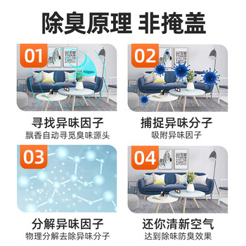 雅彩洁（YACAIJIE）室内除臭味去除烟味喷雾家用老年人味去除剂房间异味尿味空气清新