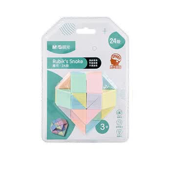 晨光（M&G）文具24段马卡龙百变魔尺益智玩具3-7岁儿童生日礼物减压趣味DIY APK959P2中高考
