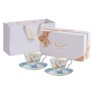 vidsel咖啡杯套装高档搬家乔迁新婚礼物结婚伴手礼陶瓷杯子礼盒生日礼品