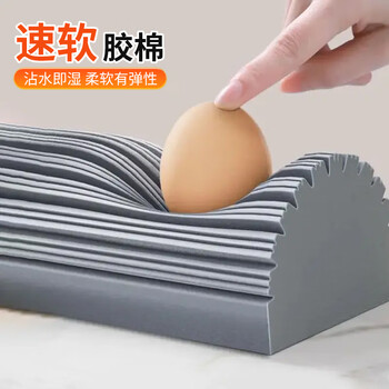 佳帮手海绵拖把家用一拖净2024款一键换头对折式免手洗胶棉头拖把38CM