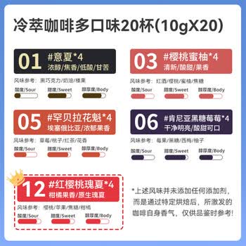 sinloy辛鹿 冷萃咖啡现磨咖啡粉 冷萃袋泡咖啡混合装10g*20杯