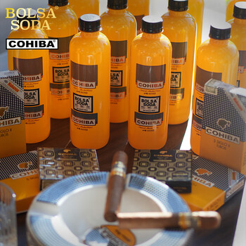 波萨BOLSA天然苏打水【高希霸联名款】470ml*12瓶整箱弱碱