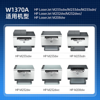 格之格137A/W1370A黑色硒鼓 带芯片 适用惠普m232dw m233dw m233sdn m233sdw m208dw打印机（约3200页）
