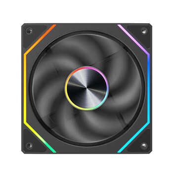 玩嘉棱镜8Pro ARGB风扇 黑色反叶 机箱散热12CM风扇神光同步5V3针ARGB PWM温控调速
