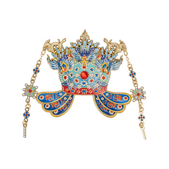 天色六龙三凤冠冰箱贴 国家博物馆文创教师节北京旅游故宫伴手礼物纪念品中国风新年生日TS-5998卡纸