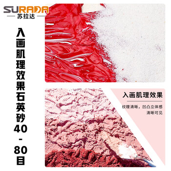 苏拉达(Surada)肌理画 石英砂肌理画丙烯颜料绘画diy手工制作工具材料刮刀沙子肌理画材料练习套装sd233