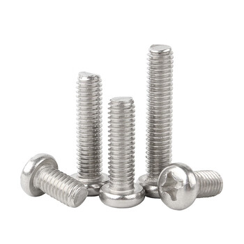 永利尚 304不锈钢十字圆头螺丝钉 电子螺丝钉盘头机丝机牙螺栓大全 M3*12 【100颗】 永利尚 304不锈钢十字圆头螺丝钉 电子螺丝钉盘头机丝机牙螺栓大全 M3*12 【100颗】