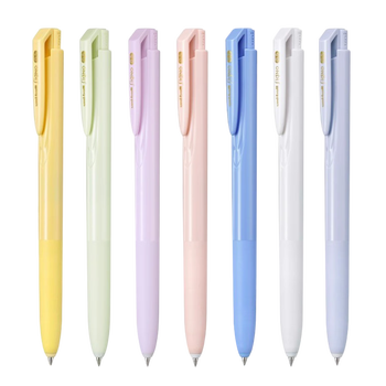 uni三菱 UMN-155NC按动中性笔 0.5mm学生考试用笔（替芯UMR-85N）丁香紫杆黑芯 3支装