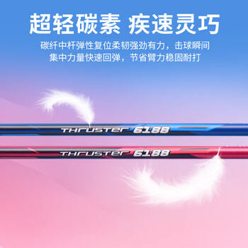 威克多(VICTOR)羽毛球拍对拍入门款套装超轻耐打训练比赛成人学生双拍TK-6188D/B 威克多(VICTOR)羽毛球拍对拍入门款套装超轻耐打训练比赛成人学生双拍TK-6188D/B