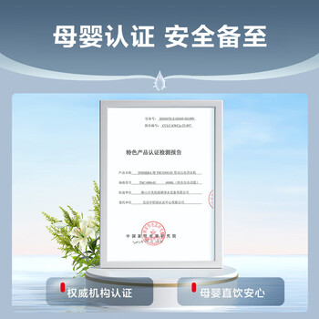 东芝（TOSHIBA）大白梨净水器  0阻垢剂 双管UV杀菌 家用厨下式1000G  母婴认证 6年RO反渗透直饮TSC1000