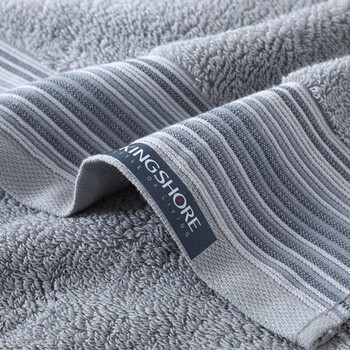 金号 4A抗菌毛巾 新疆长绒棉毛巾 KJ1059 76*34cm 黄粉灰棕 四条装