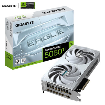 技嘉（GIGABYTE）5060Ti 16G显卡 冰猎鹰 GeForce RTX 5060 Ti Eagle OC ICE SFF 16G DLSS4 游戏电竞设计AI显卡