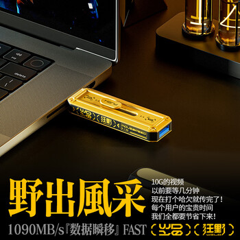 移速（MOVE SPEED）1TB 固态U盘 USB3.2/Type-C双接口u盘手机电脑两用高速大容量移动优盘 读速1090MB/s 狂野Wild
