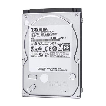 东芝（TOSHIBA）笔记本机械硬盘 1TB 128MB 5400rpm SATA接口 轻薄型系列 数据恢复服务（MQ04ABF100）
