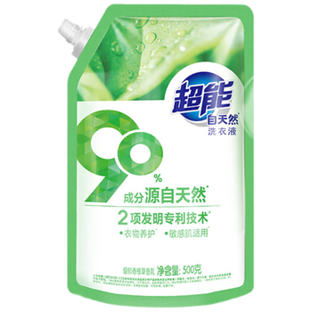 超能洗衣液持久留香柔顺护衣深层去污去渍 自天然洗衣液500g*1袋