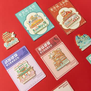 天色北京地标冰箱贴 故宫紫禁城文创博物院伴手礼景点旅游纪念礼品中国风新年生日礼物女TS-6302角楼