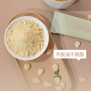 UOLONE杏仁七白饮南杏仁粉七白粉无添加蔗糖健康营养早餐代餐粉20g*10条